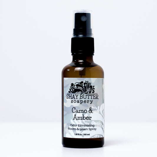Camo & Amber Room + Linen Spray